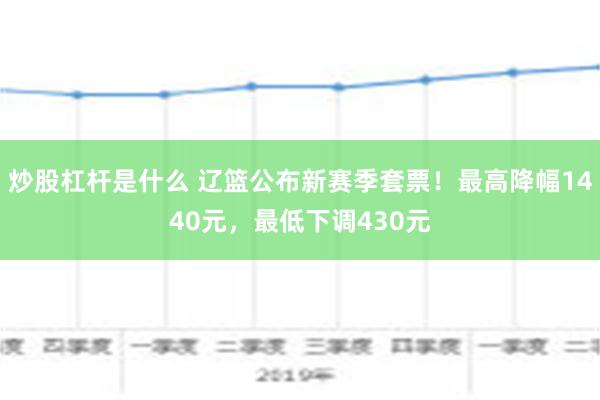 炒股杠杆是什么 辽篮公布新赛季套票！最高降幅1440元，最低下调430元