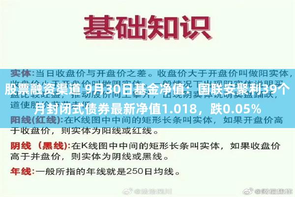 股票融资渠道 9月30日基金净值：国联安聚利39个月封闭式债券最新净值1.018，跌0.05%