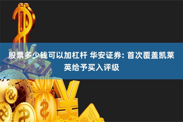 股票多少钱可以加杠杆 华安证券: 首次覆盖凯莱英给予买入评级